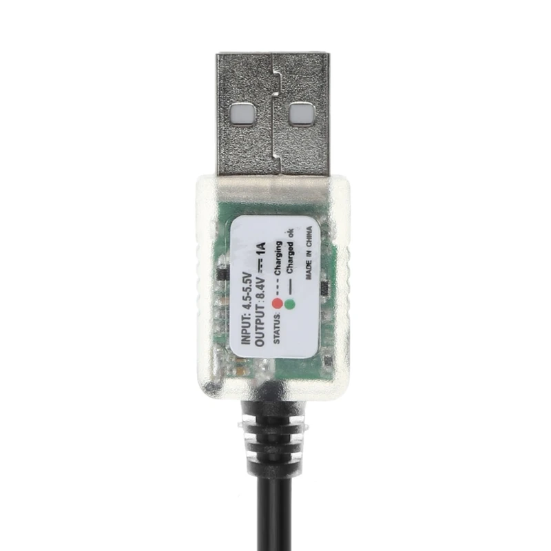 USB 5V Đầu Vào 8.4V Công Suất Đầu Ra Cáp Sạc Cho Xe Đạp Đèn LED Đội Đầu 18650 Bộ Pin Sạc điện P9JD