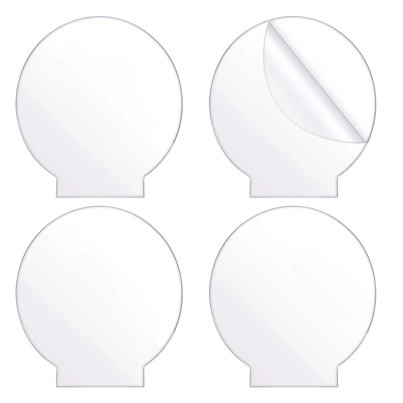 

4Pcs Clear Acrylic Sheet Round Panel Thick (4Mm) Plastic Acrylic Board For LED Light Base,Sign,DIY Display Projects