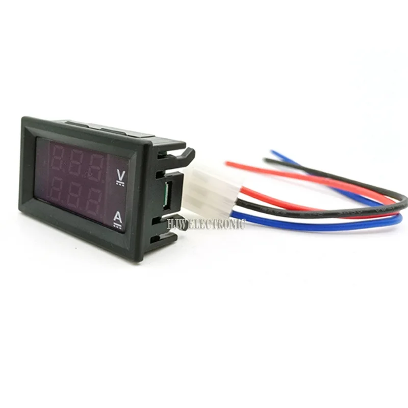 DC 0-100V 10A Digital Voltmeter Ammeter Dual Display Voltage Detector Current Meter Panel Amp Volt Gauge 0.28\