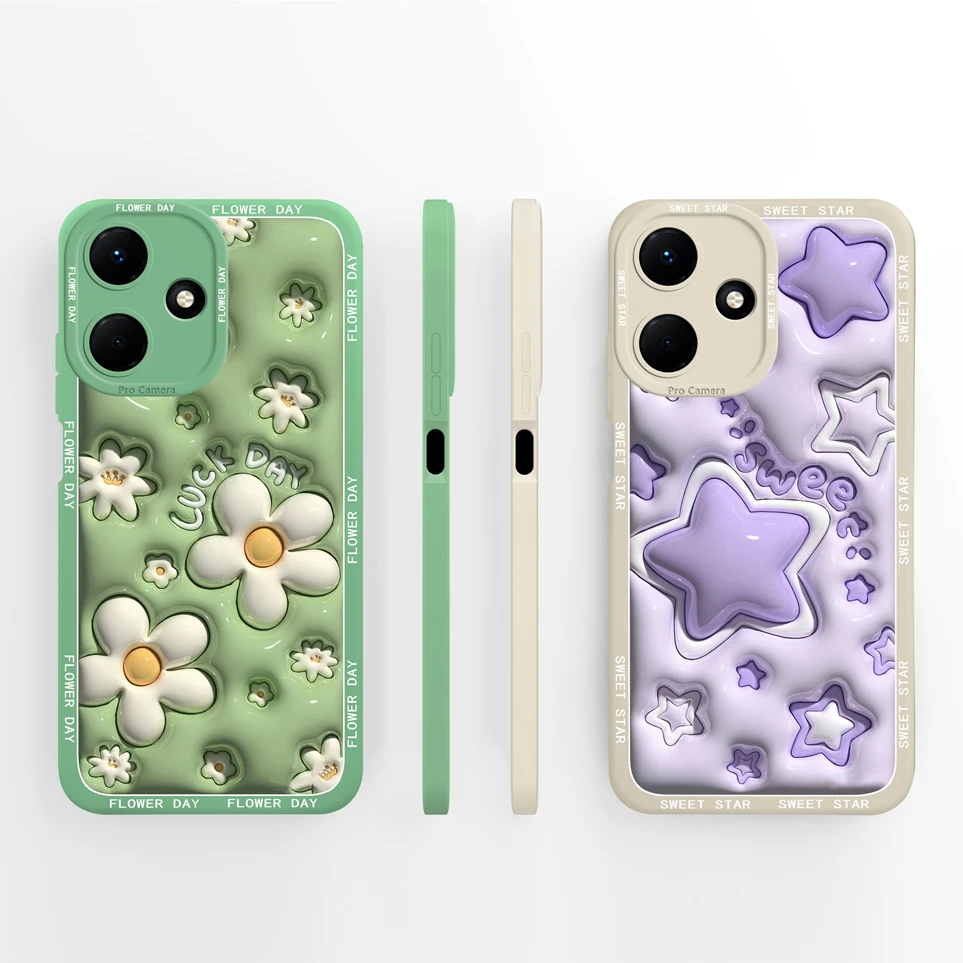 Pretty Funda ForInfinix Hot 30 30 Play Love Heart Case Liquid Soft Phone Coque Durable Cover For Infinix Hot 30Play X6835 Carcas