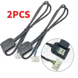 2PCS Sim Card Slot Adapter For Android Radio Multimedia Gps 4G Card Slot Cable For Telephone Cable Android Large Screen Part