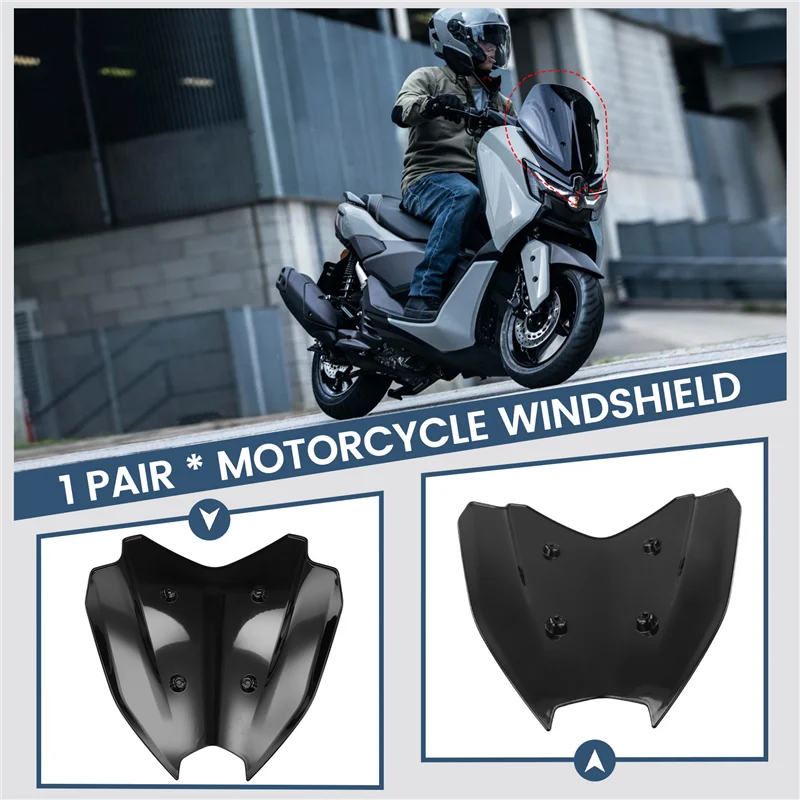 

Motorcycle Accessories Windshield Fairing Deflector Protective Cover For NMAX 125 For NMAX125 TECH MAX 2025
