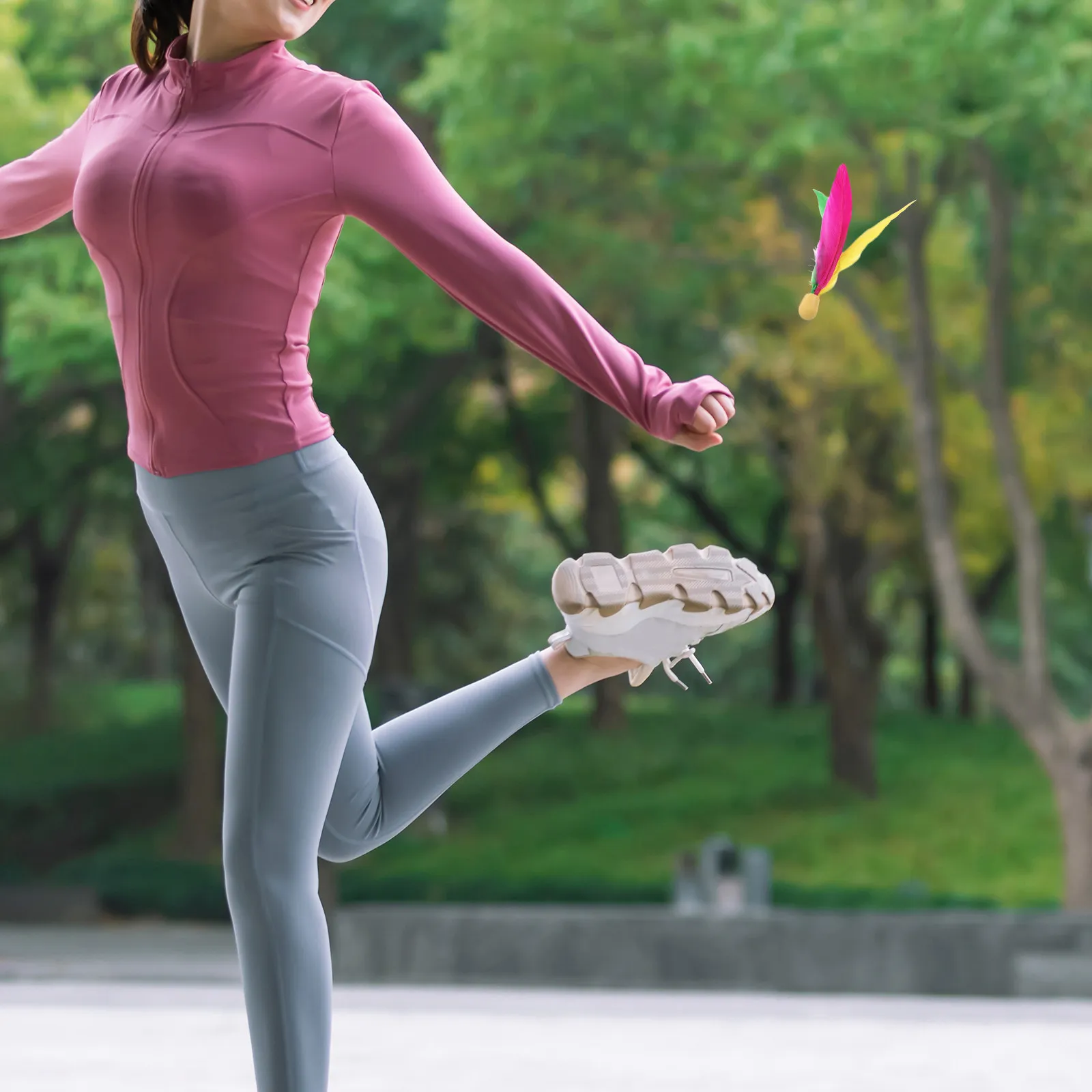 

6Pcs Shuttlecock Badminton Set High Elastic Rubber Head Long Outdoor Entertainment Paddle Game Replacement Birdie