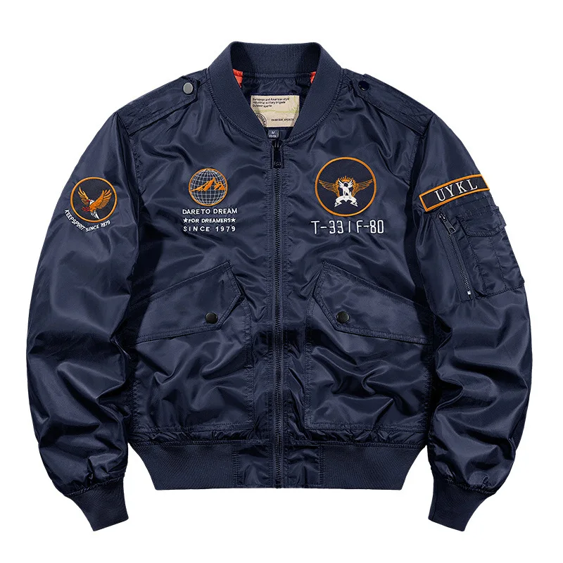 Fashion Men Flight Jackets Multi-pockets Bomber Jackets New Spring Young Men Loose Coats Quality Male Outwear Casual Coats 6XL