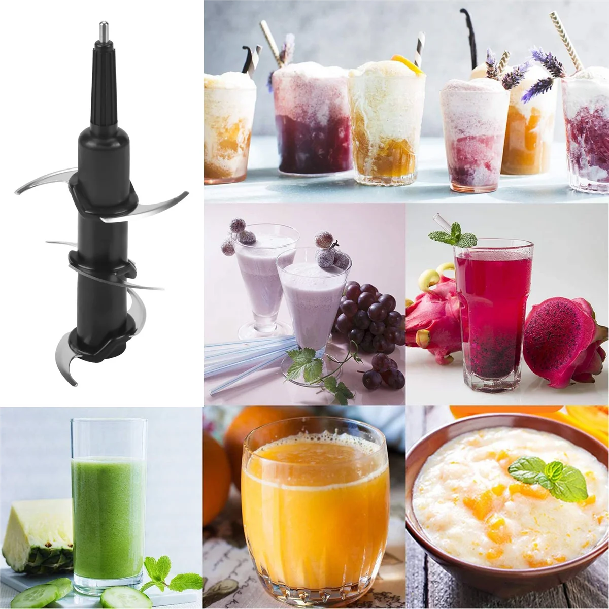 เปลี่ยนใบมีด 6 ใบสําหรับ Ninja Blender 1100W BL740 เหยือกบด 311KKU