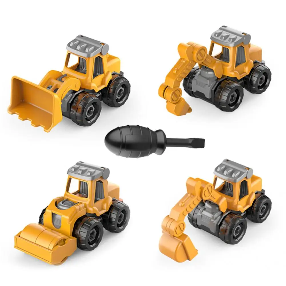 Mainan Truk Tahan Lama Mainan Kendaraan Rekayasa Halus Kit Kendaraan Rekayasa Rakitan Fleksibel Dapat Dilepas Sangat Rinci