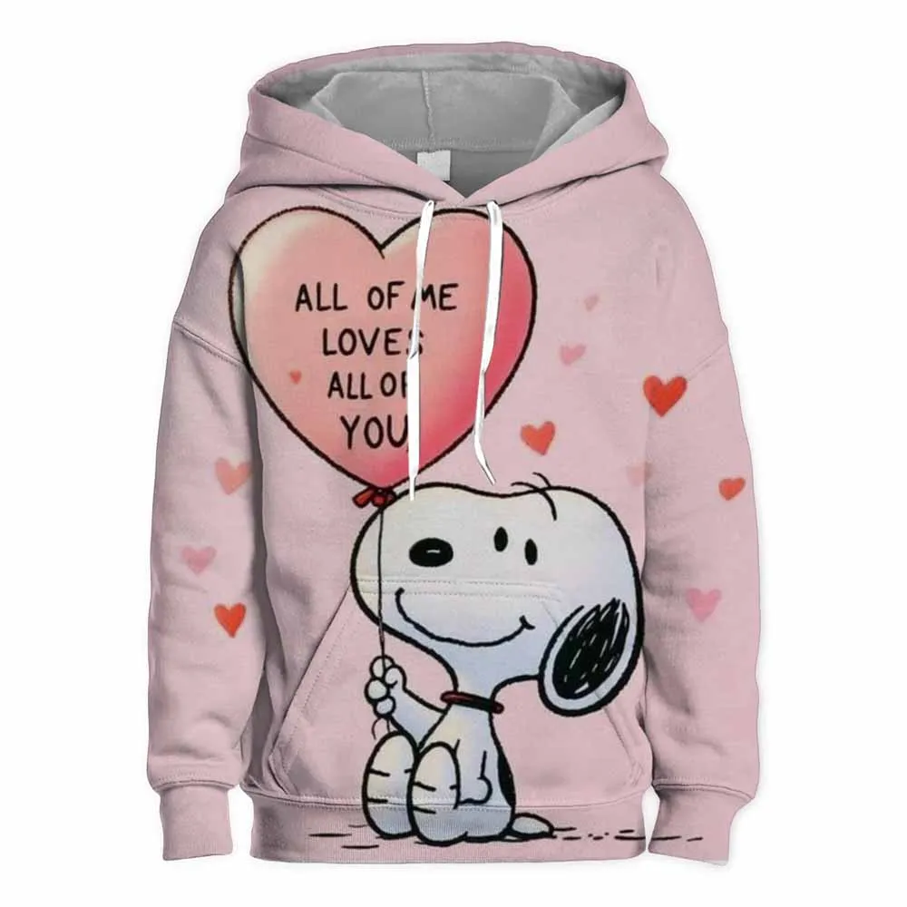 American Cartoon Comics Snoopy Hoodie Women Man Pullover Tops Spring Autumn Men 2024 New Casual Couple Sweatshirt Clothing