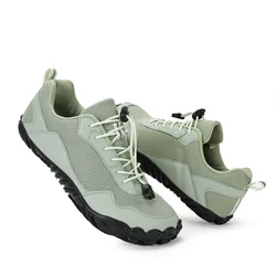 Summer Men's Mesh Sports Hiking Shoes, Outdoor Fishing and Rock Climbing Shoes Hiking Shoes Breathable and Non Slip Sports Shoes