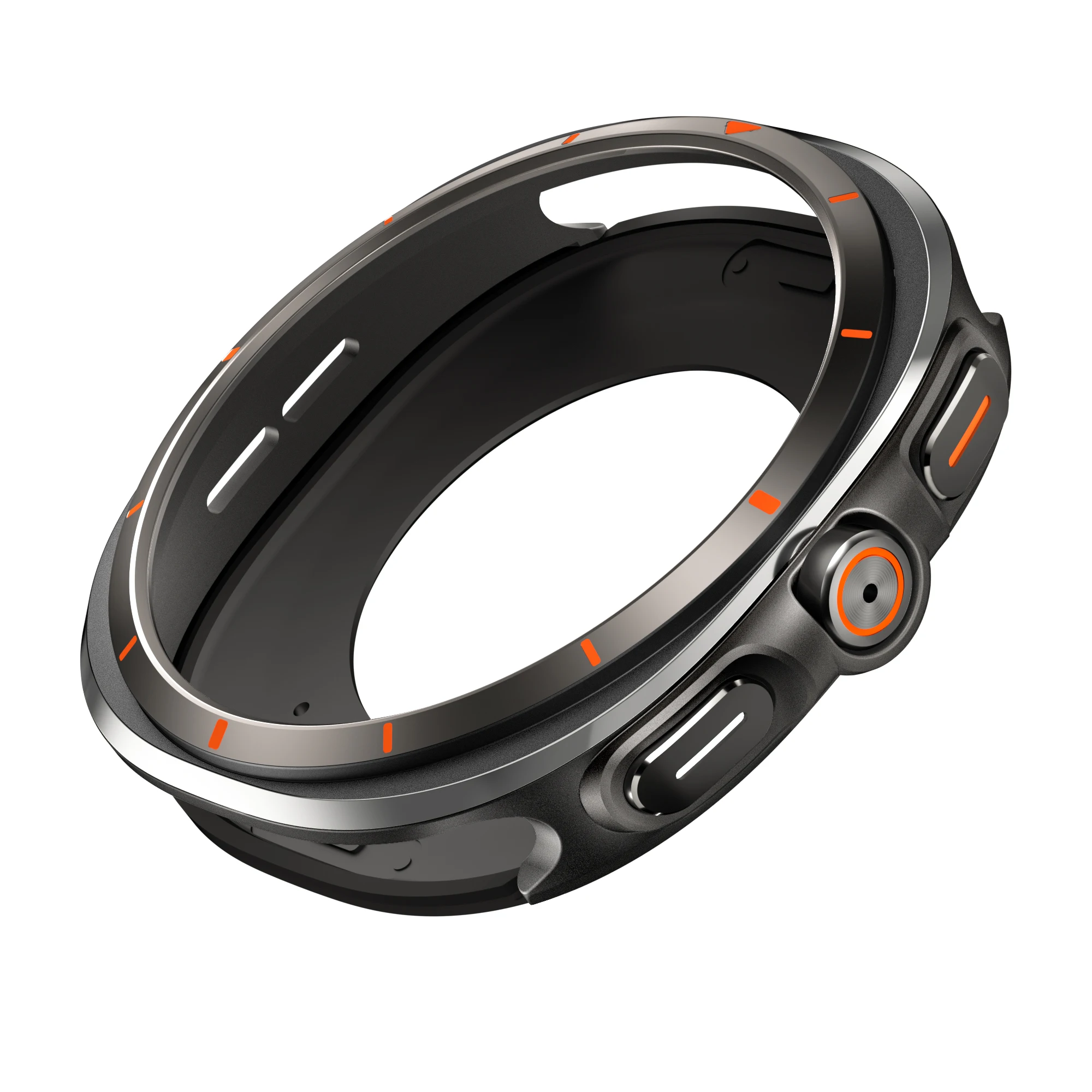 Robustes Gehäuse, kompatibel mit Samsung Galaxy Watch 8 40 mm 44 mm, mit rückseitiger Abdeckung, Metallstoßstange, ultradünne, stoßfeste Schutzhülle – Detail 6