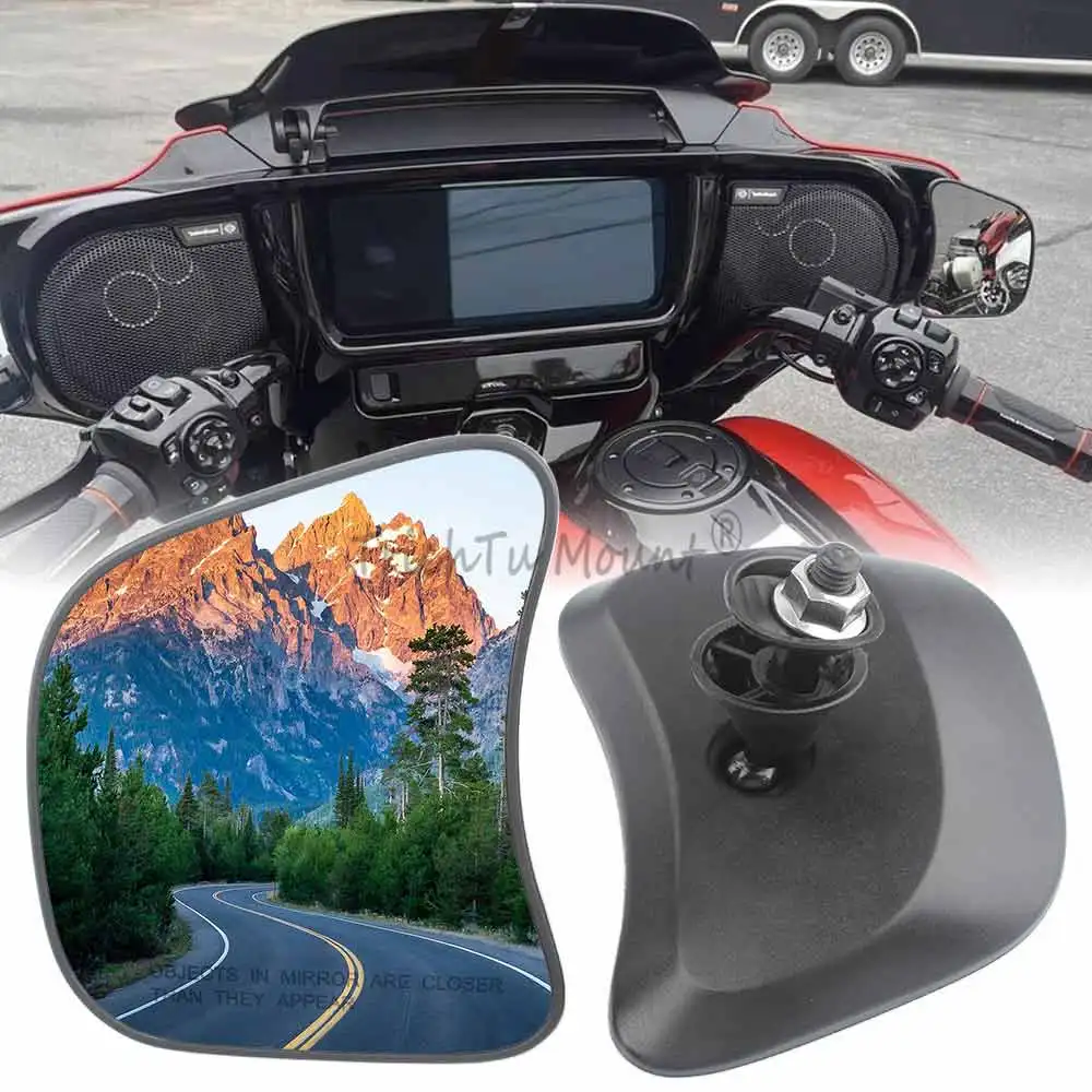 Rearview Mirror Rear Side Fairing Mount Mirrors For Harley CVO Street Glide FLHXSE  FLHX/I 2023 2024-later Motorcycle Accessory