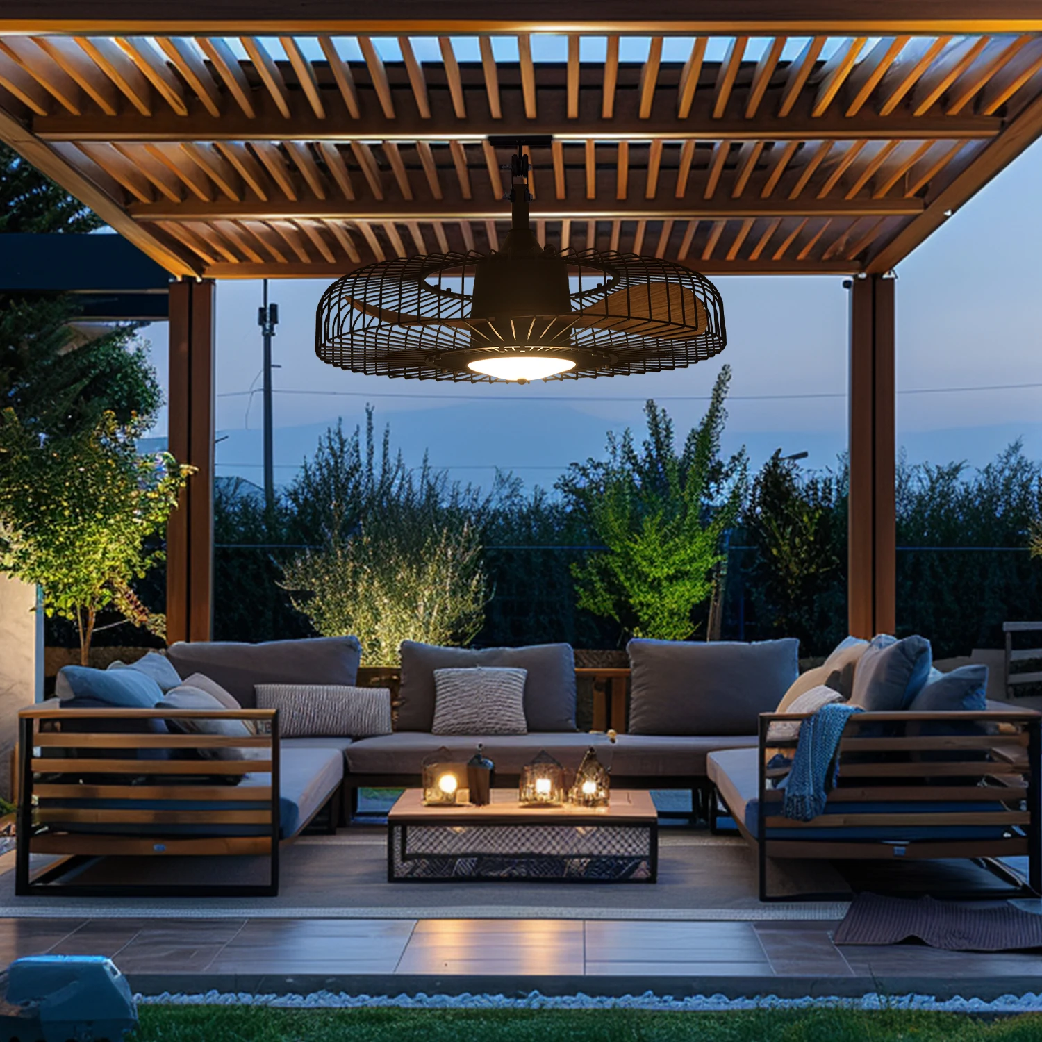 Orison 24' Outdoor Ceiling Fan - Outdoor Lighting For Gazebo ulasan dan harga