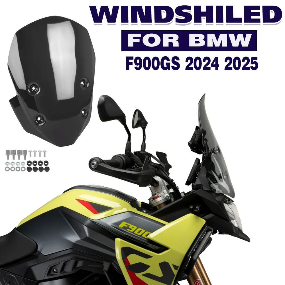

For BMW F900GS F900 GS F 900GS 2024 2025 Tall Windshield Visor Windscreen Cover Double Bubble Wind Screen Deflector Protector
