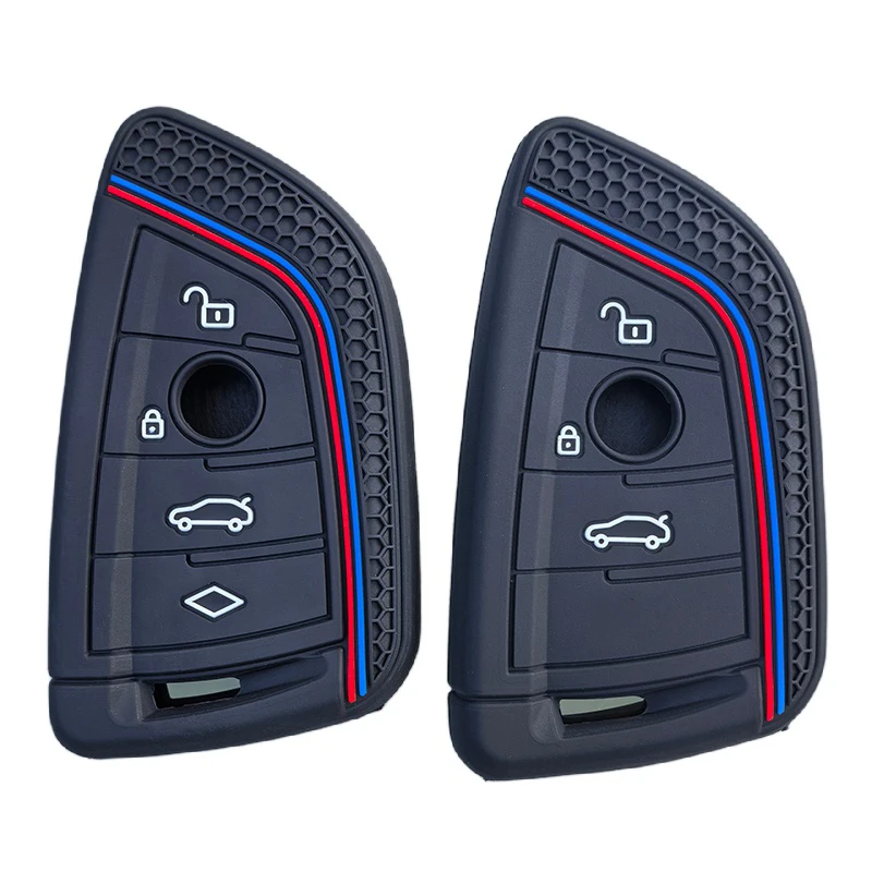 Image of Silikon Auto Schlüssel Fällen Smart Fernbedienung Fobs Schutz Abdeckung Haut Für BMW 1 3 4 5 6 7 Serie f20 F30 F32 F07 F12 F02 F25 F26