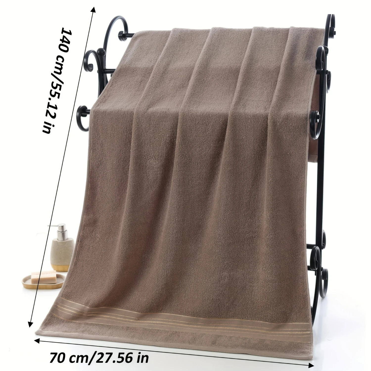 Современный стиль, разные цвета, большое плюшевое впитывающее хлопковое полотенце для домашнего декора ванной комнаты - 1 шт. 34*74 см, роскошное мягкое банное полотенце