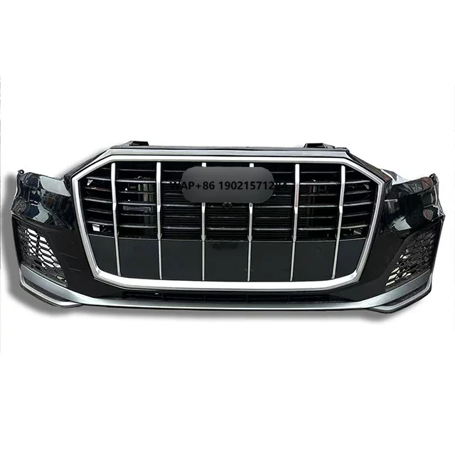 High Quality Used 2021-2022 for  Q7 Front Bumper Assembly Body Cover Kit Includes Grille Radiator Fan Parking Sensing