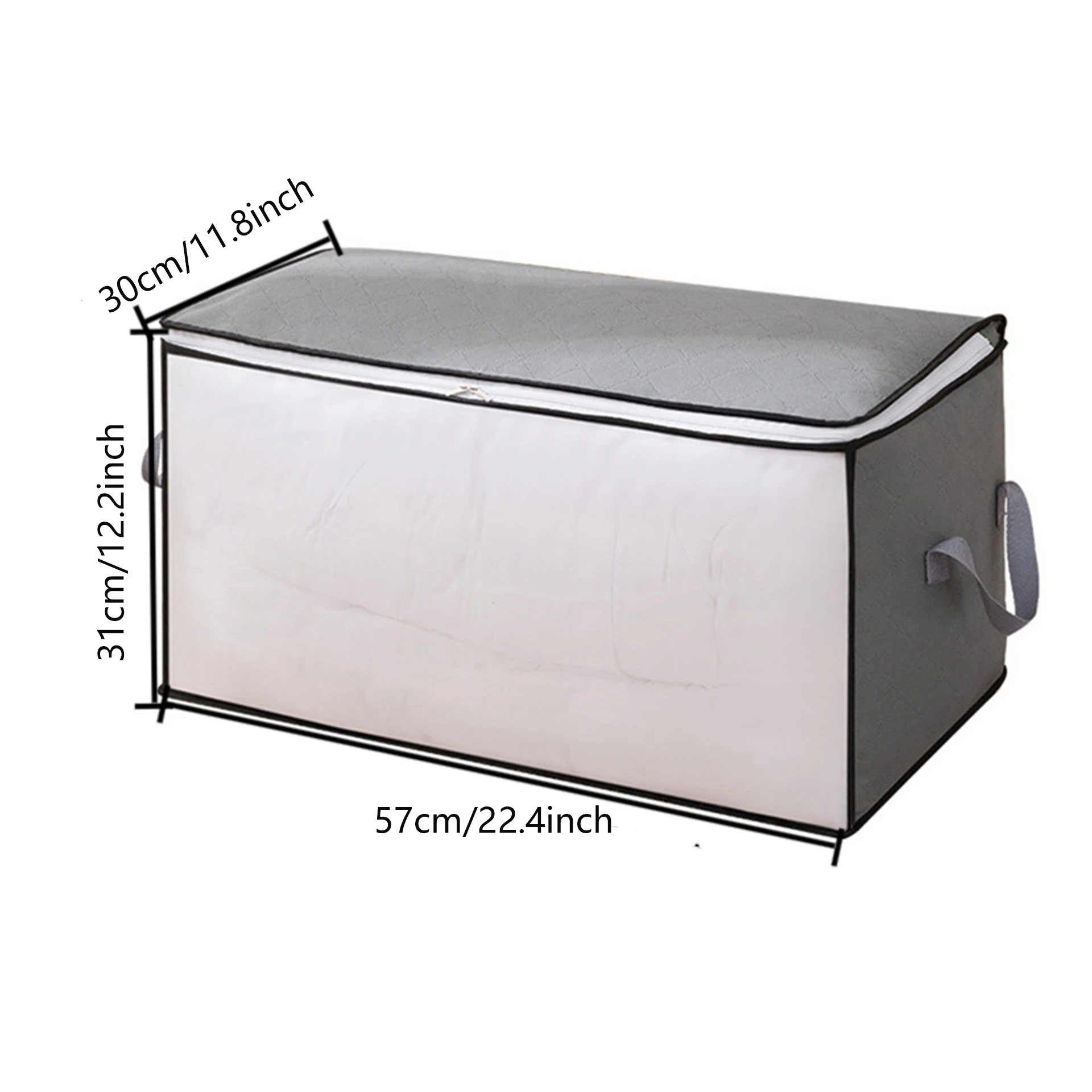 Super Large Foldable Handheld Storage Bag, Portable Clothes Bag With Window, Suitable For Bedding, Blankets, Quilts And Wardrobe