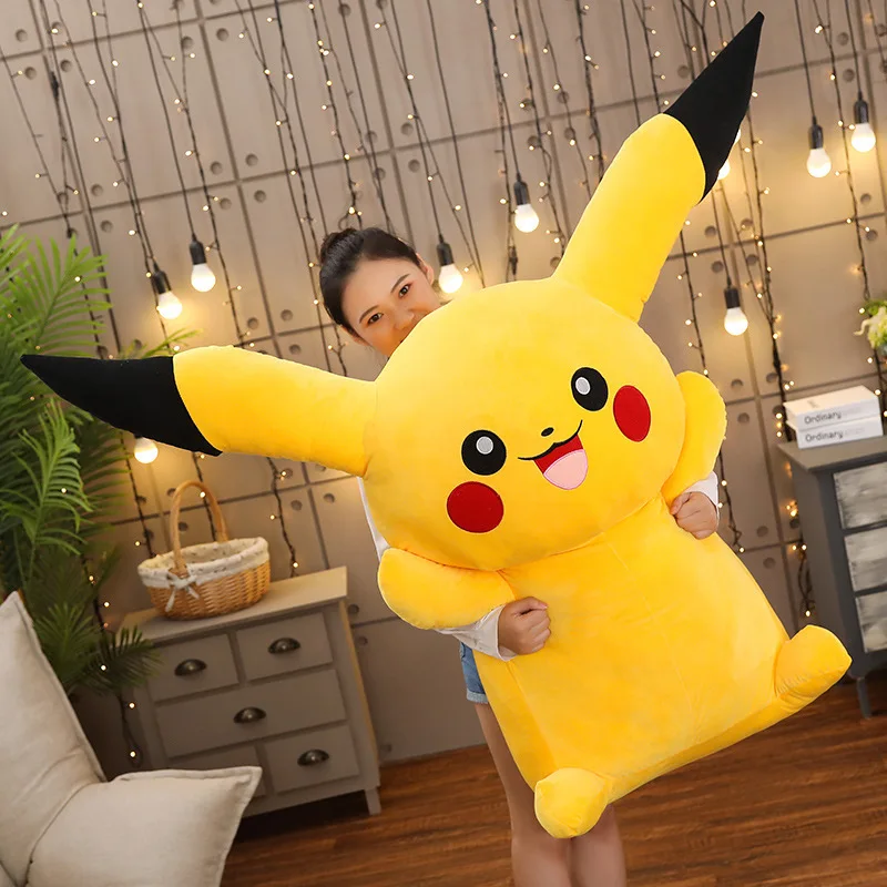 Pokemon Pikachu Plush Toy Kawaii Animal Plushie Large Doll 40/80cm Pokémon Soft Plush Stuffed Pillow Christmas Gift for Children