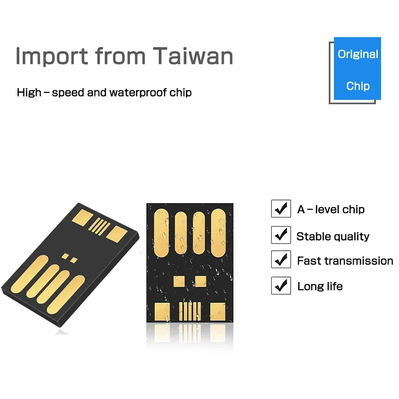 chip stick memory flash 4GB 8GB 16GB 32GB 64GB 128GB USB 2.0 short board U disk semi-finished chip pendrive Factory wholesale