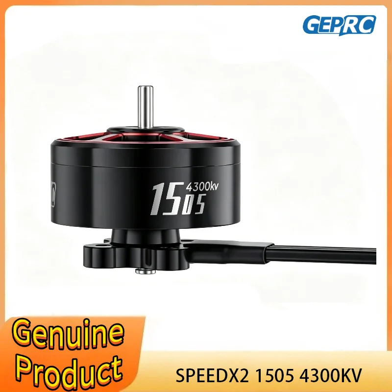 

GEPRC SPEEDX2 1505 4300KV Motor 20A-30A Brushless 16.8V Motor Black with 2.5 - 3.5 Inch RC FPV Racing Drone Multicopter