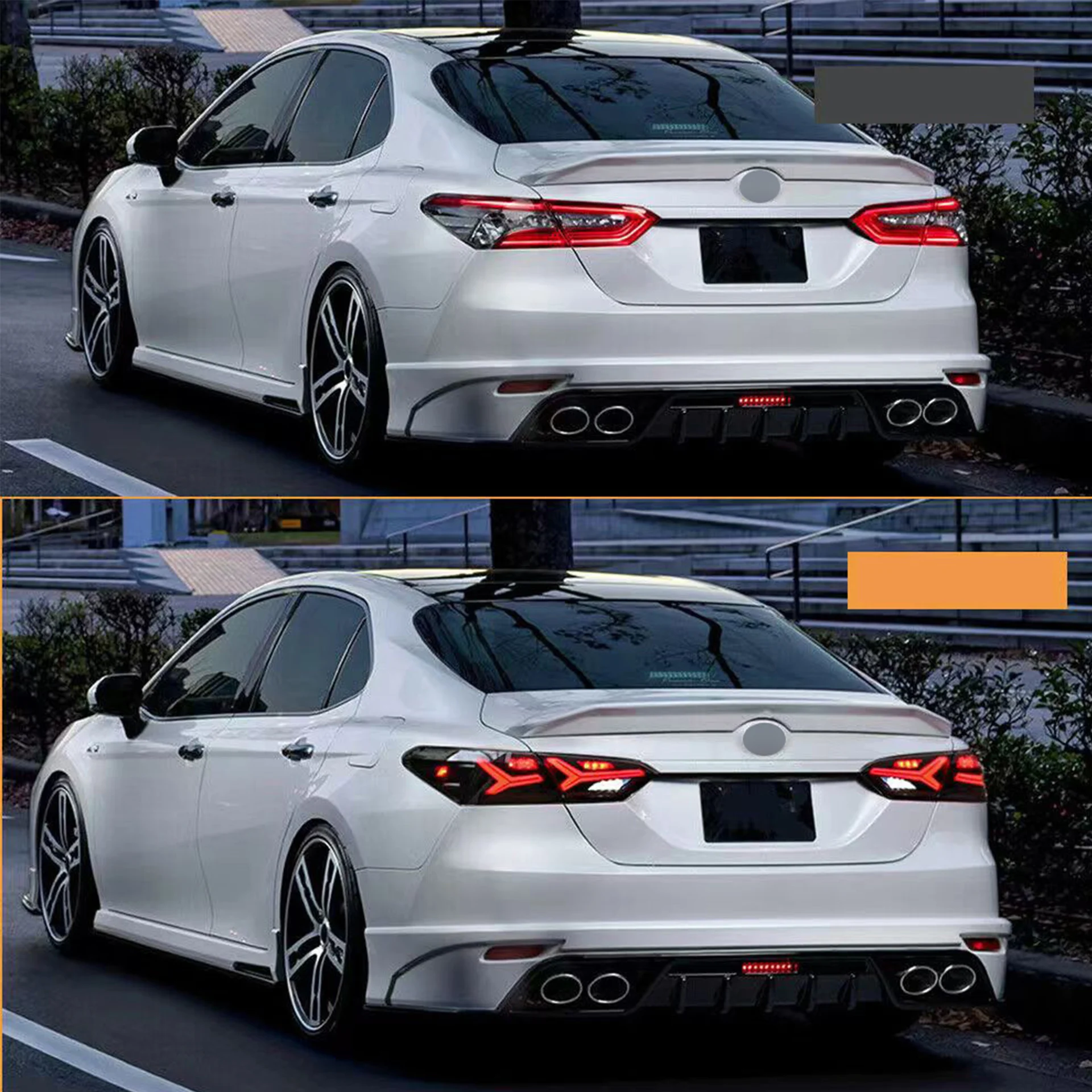 Rear Spoiler For Toyota Camry 2018 2019 2020 2021 2022 Car Rear Wing Trunk Spoiler Decklid Lid Trim Splitter Lip