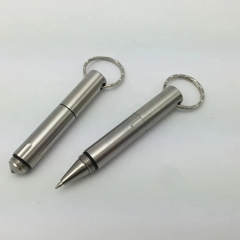 

1 Pcs Mini Stainless Steel Tactical Pen Pocket Short Pen Tungsten Window Breaking Machine Outdoor Self-Defense EDC Supplies Tool