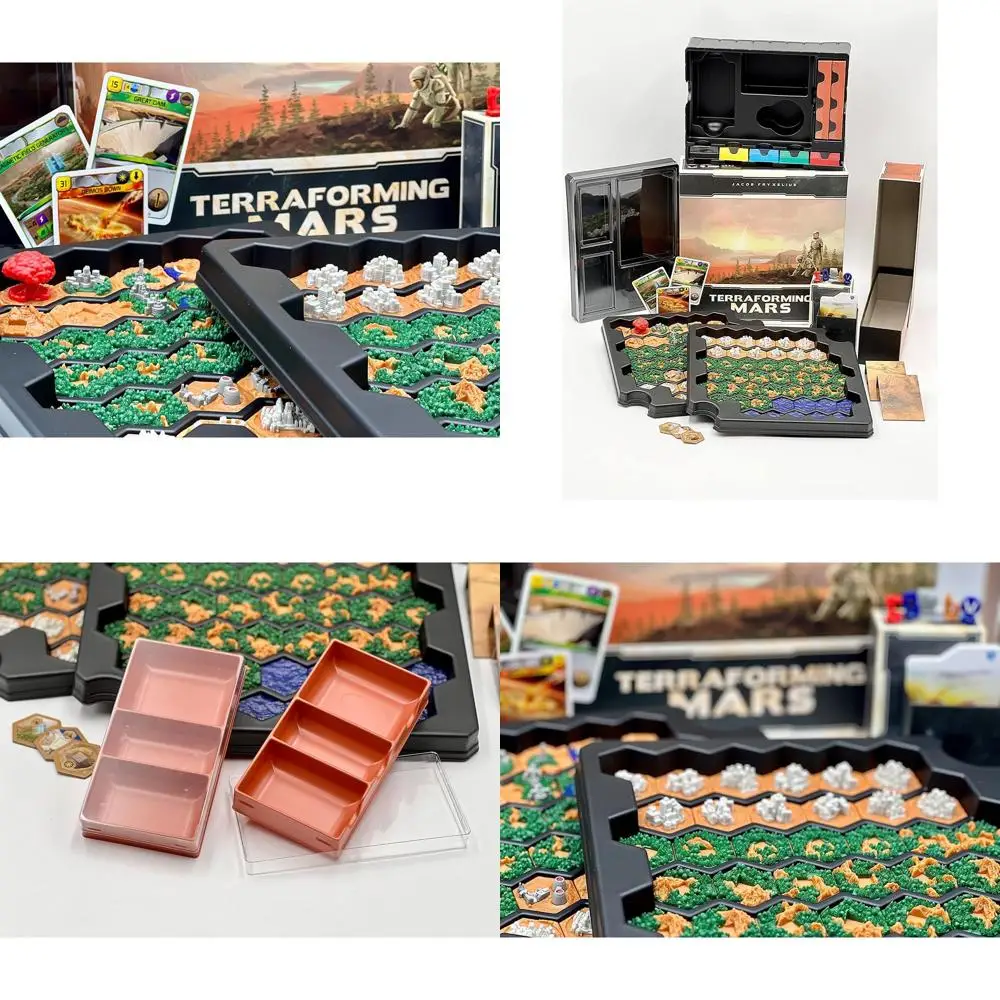 

Optimized Storage for Terraforming Mars: Large Box with 90+ Tiles, Markers, and Expansion Organizer by Stronghold Games