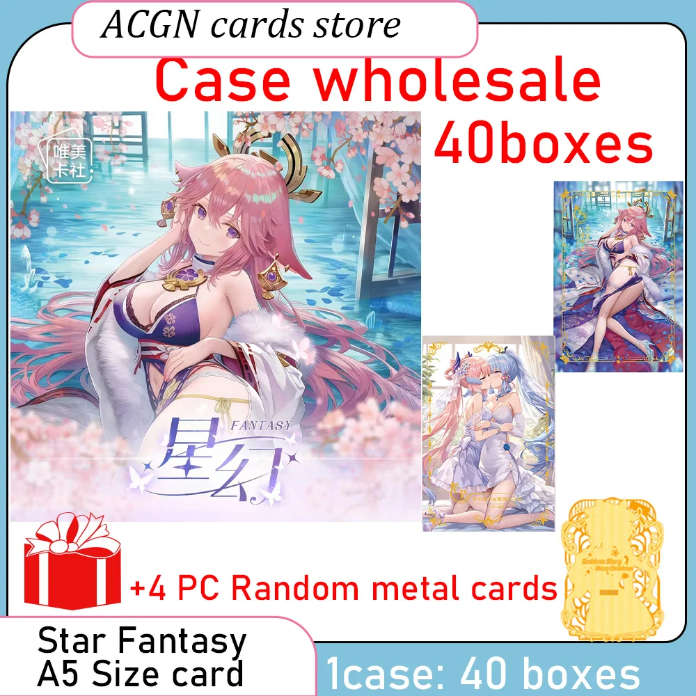 Wholesale New Star Fantasy A5 Size Card Goddess Story Sexy Swimsuit Bikini Feast Booster Box Doujin Toys And Hobby Gift