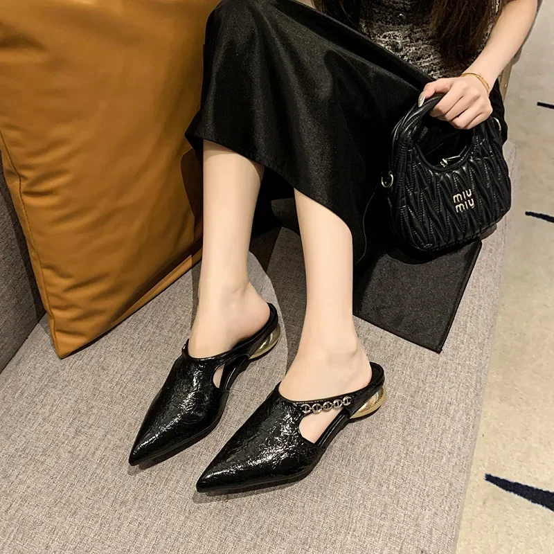 

Женская верхняя одежда большого размера, новые летние босоножки на высоком каблуке с острым носком, туфли без шнуровки, резиновая подошва, стильный полиуретановый коврик для отдыха