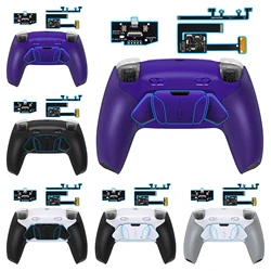 eXtremeRate RISE4 Plus MAX Remappable Back Buttons Kit w/ Clicky Trigger Stops & Rubberized Grip for ps5 Controller BDM-010 020