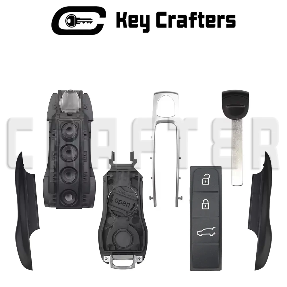 Chiave Crafters KEYDIY PCB 5M CHIP 433MHz Chiave Smart Car per Porsche MLB Cayenne Panamera Taycan Macann 718 991 Lama HU162T Chiave Cut