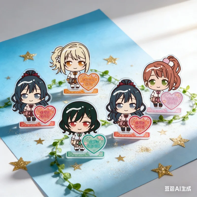 Game Love Live! 10CM Acrylic Stand Doll Anime Model figure Q-version Accessories Ayumu/Setsuna/Emma Ornament Cosplay Toy Gifts