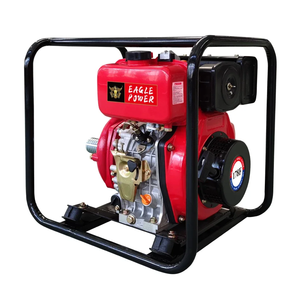 2-Inch Portable Fire Fighting Iron Cast Water Pump for Agriculture Farm and Mining Industry High Pressure