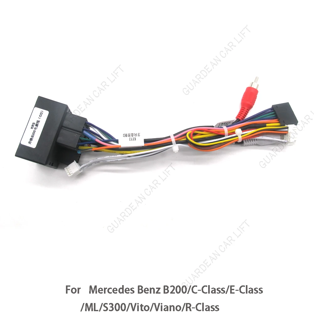 Car Android 16PIN Power Wiring Harness Cable With Canbus For Mercedes Benz B200/C-Class/E-Class/ML/S300/Vito/Viano/R-Class