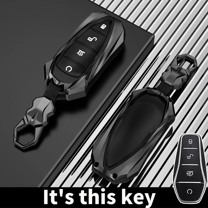 

Car Key Case Cover Shell For BYD Song Plus Atto 3 Han EV Tang DM Qin Seal Dolphin Remote Fob Holder Keychain Accessories