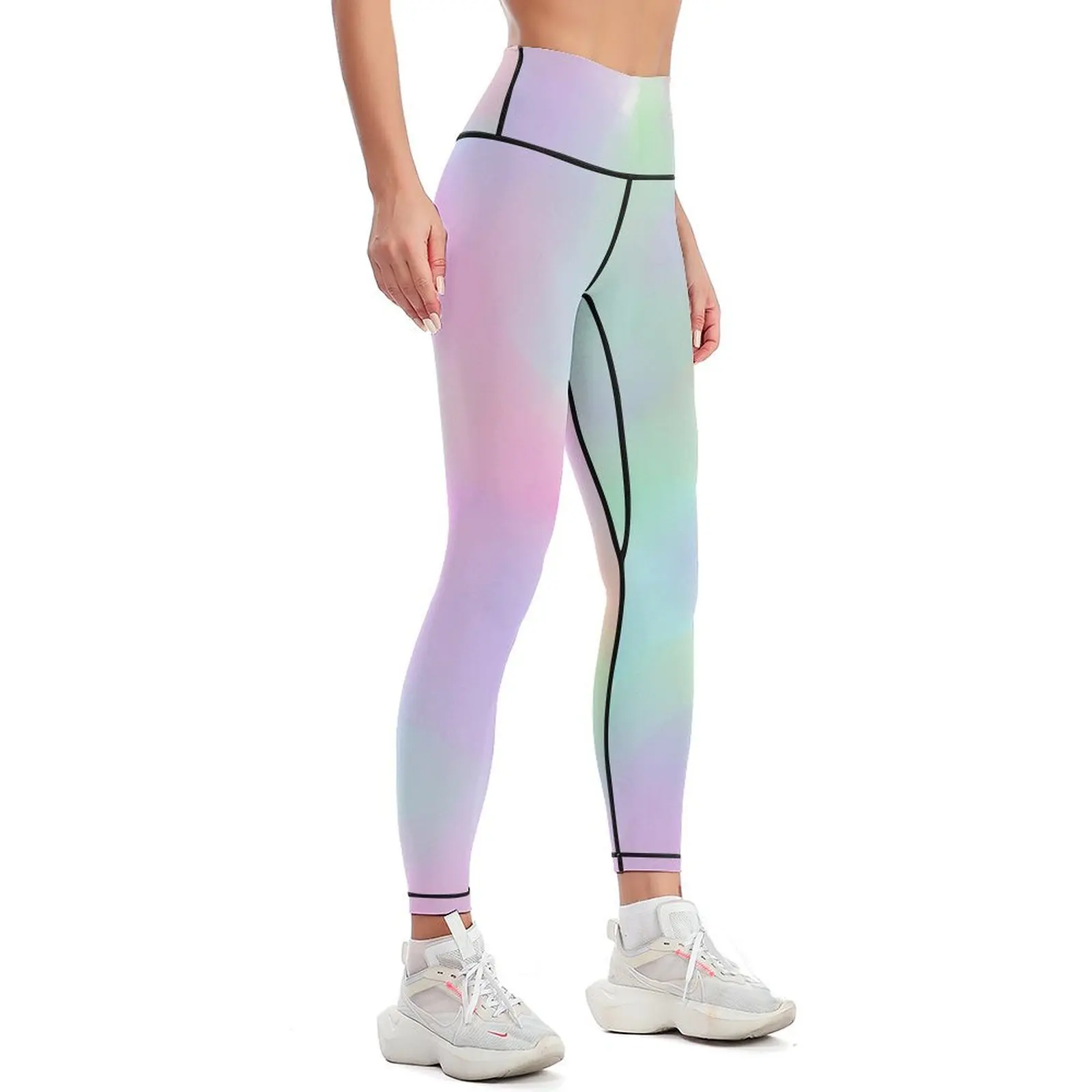 Pastel Watercolour/Galaxy Leggings Women sportwear sport legging sporty woman push up Womens Leggings