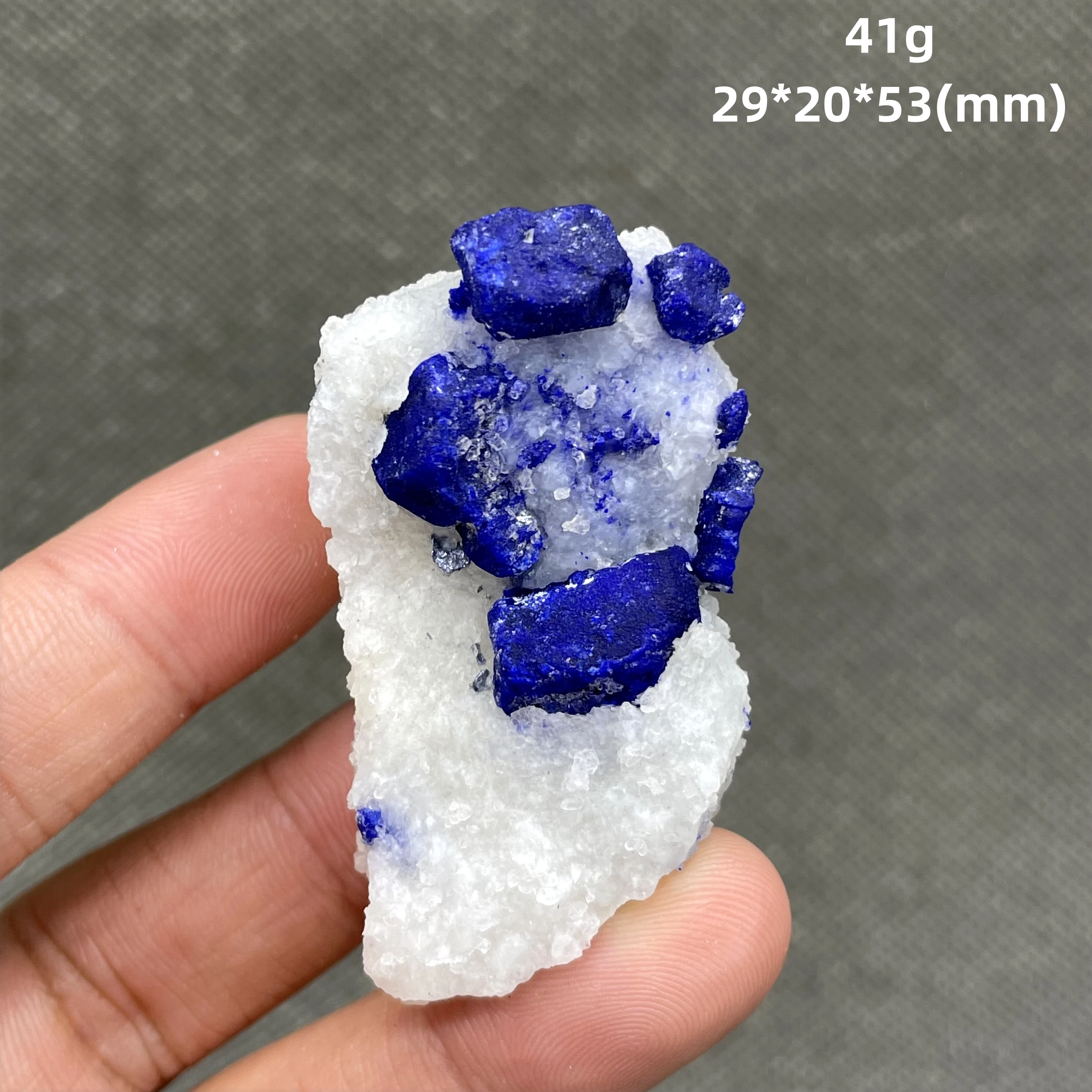 

41g Natural Afghan Old Mine single crystal lazurite Lapis lazuli Specimens stones and crystals quartz