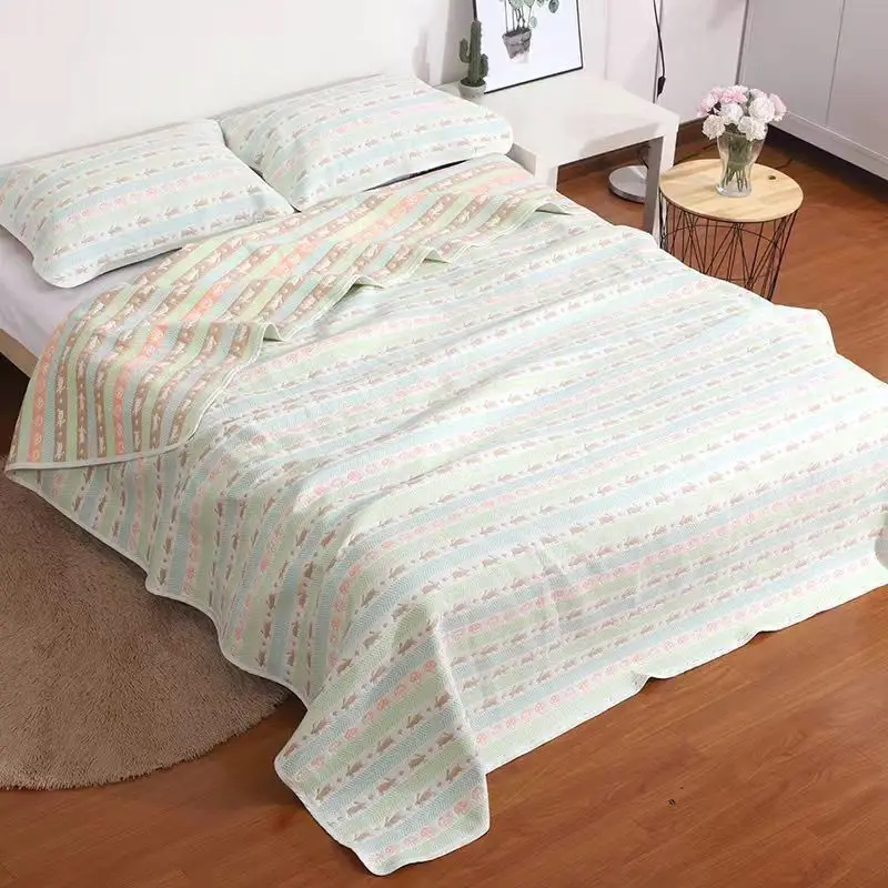 Gauze Soft Mat Household Yazan 6-layer Machine Washable Class A Baby Special Summer Breathable - Single Sheet