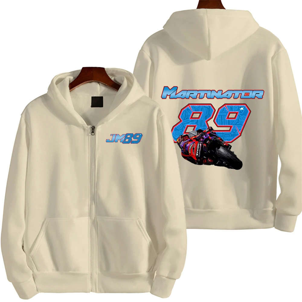 Jorge Martin 89 Driver Logo Racing Motorcycle Team Men Zip Up Hoodie Spring Autumn Male Sweatshirt New Sport Women Jacket Coats