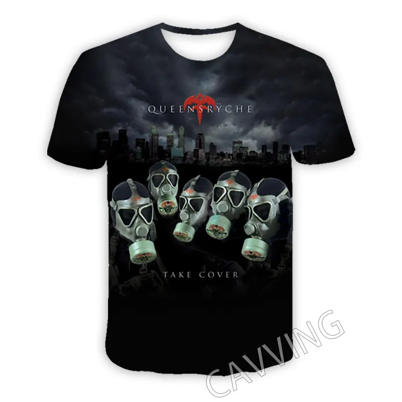 New Fashion Women/Men's 3D Print  Queensryche Rock  Casual T-shirts  Hip Hop Tshirts Harajuku Styles Tops Clothing