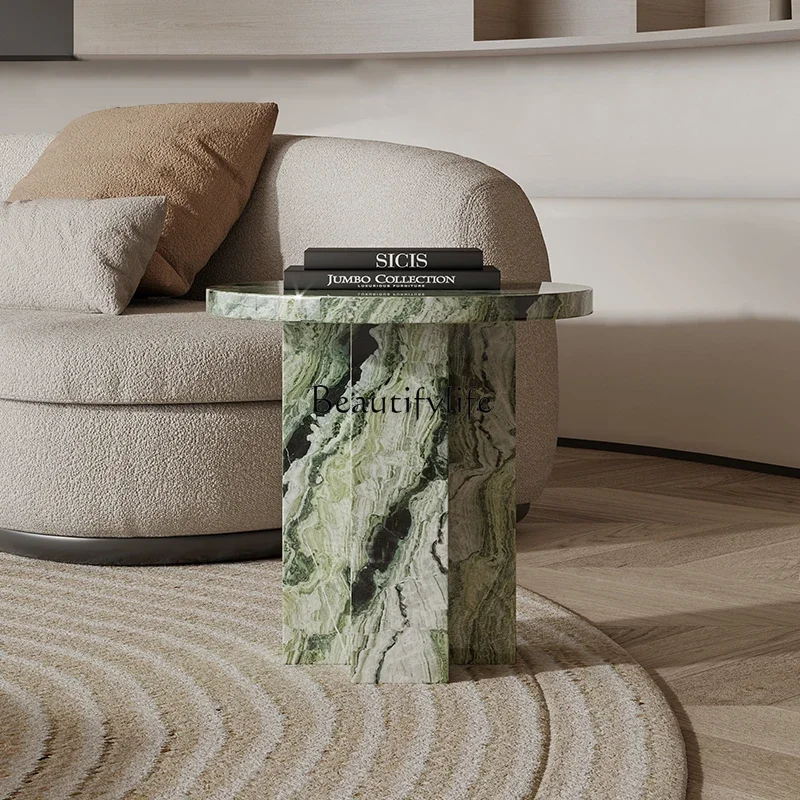 

LJY*Light luxury marble round sofa side living room simple and modern