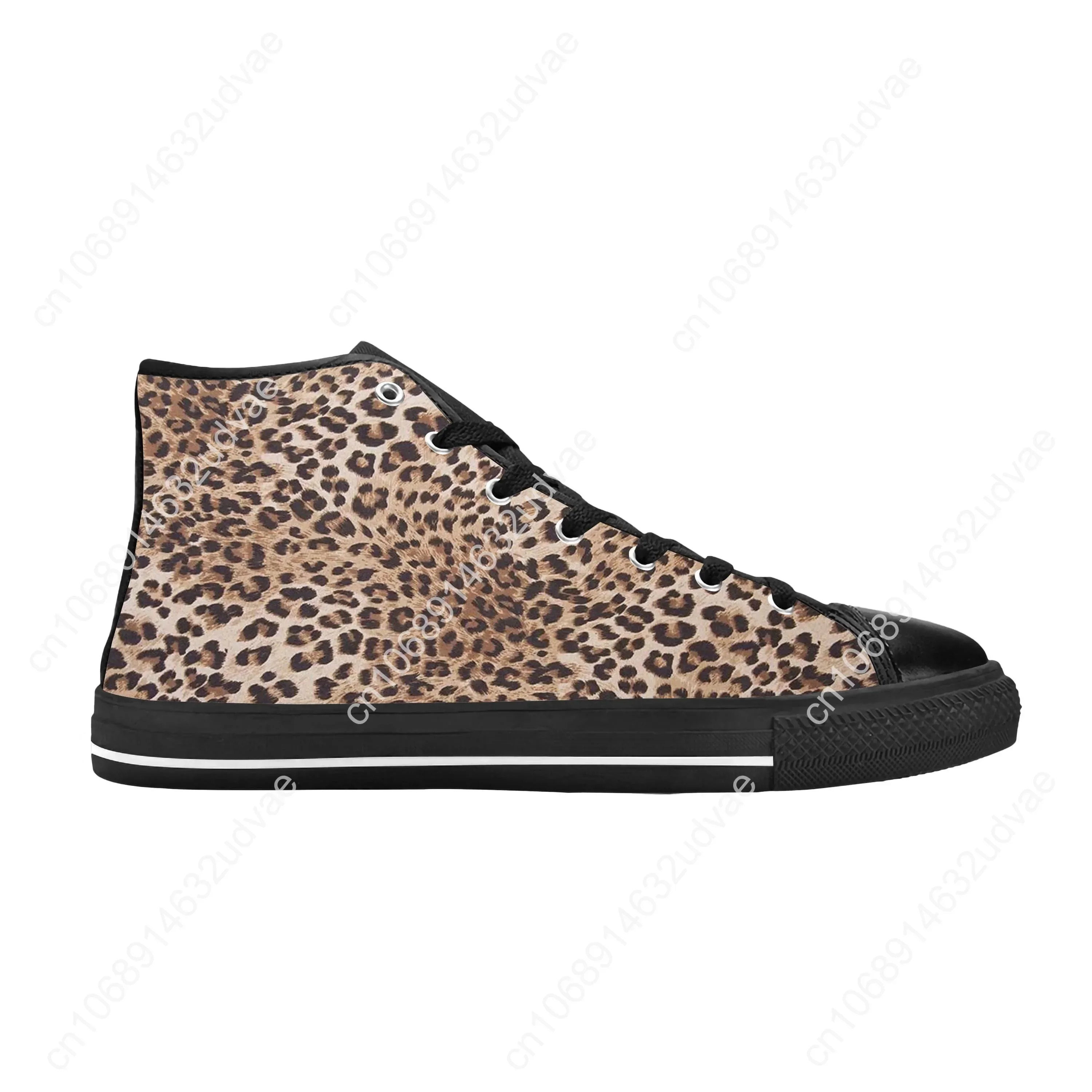 Animal Panther Leopard Print Skin Pattern Fashion Casual Cloth Shoes High Top Comfortable Breathable 3D Print Men Women Sneakers