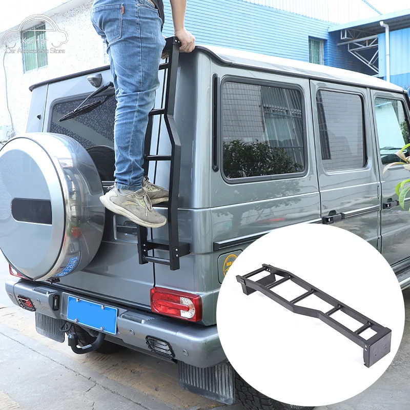 

For Mercedes-Benz G-Class W463 2004-2018 Aluminum Alloy Car Styling Car Tailgate Ladder Off-Road Climbing Modified Accessories