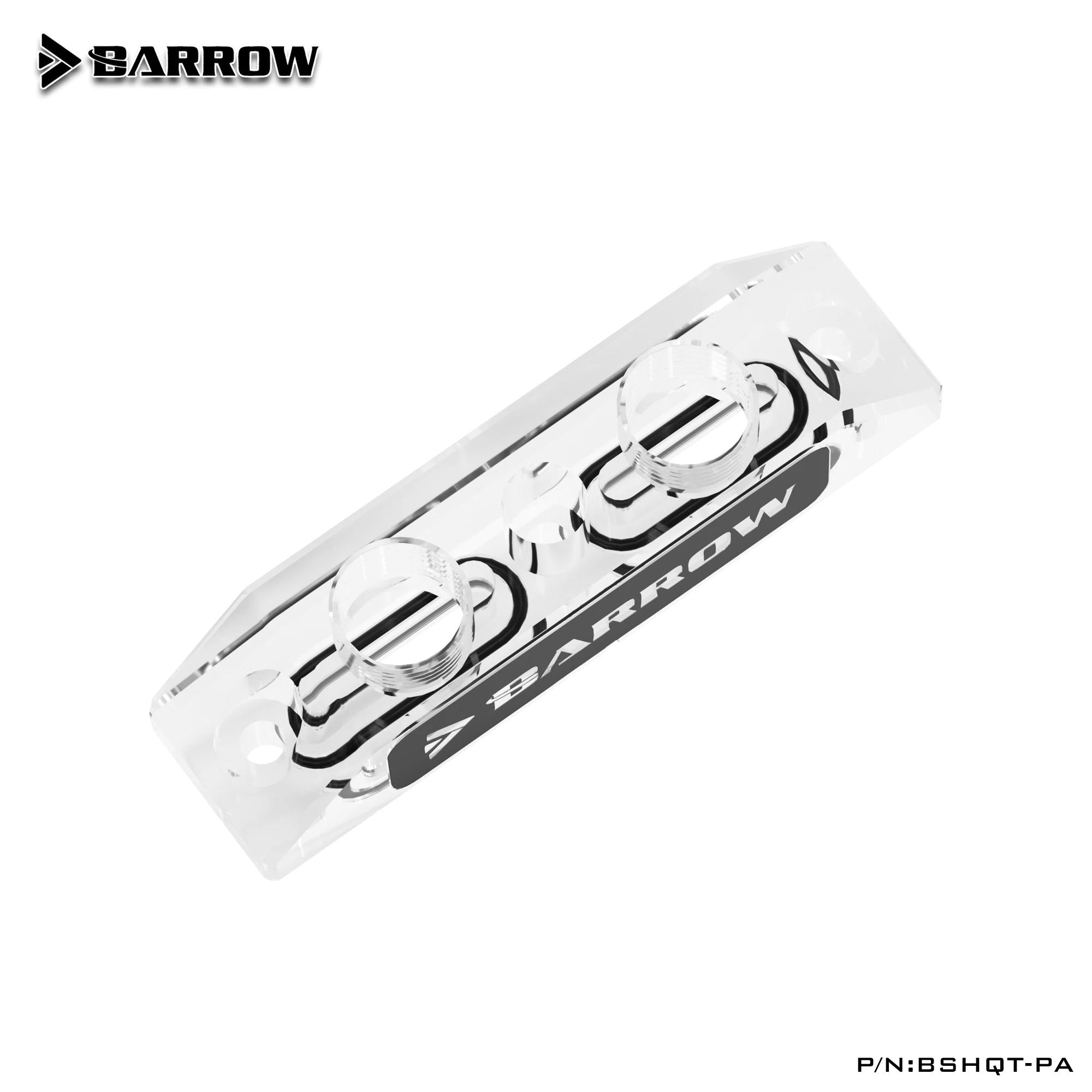 Barrow BSHQT-PA Acrylic Terminal / Bridge Adapter for GPU Water Block Top Reversing Replacement G1/4'' Thread
