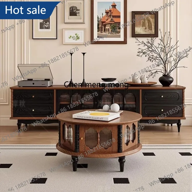 

MM02 Classic Minimalist Tv Cabinet Drawers Brown Design Space Center Living Room Tv Cabinet Solid Wooden Muebles De Salon
