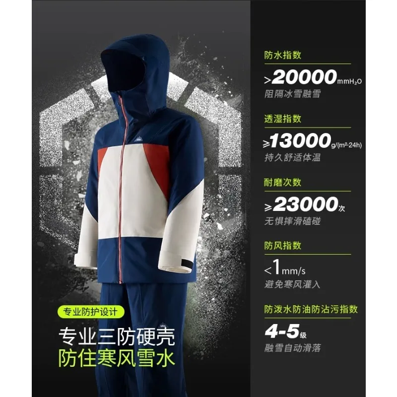 SK193 Women's 3-Layer Hardshell Ski Jacket Relaxed Fit, Waterproof Breathable Warm Snowboard Alpine Coat