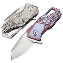 Titanium alloy Mini knife M390  Pocket   Knife EDC Outdoor Multi-function Tool