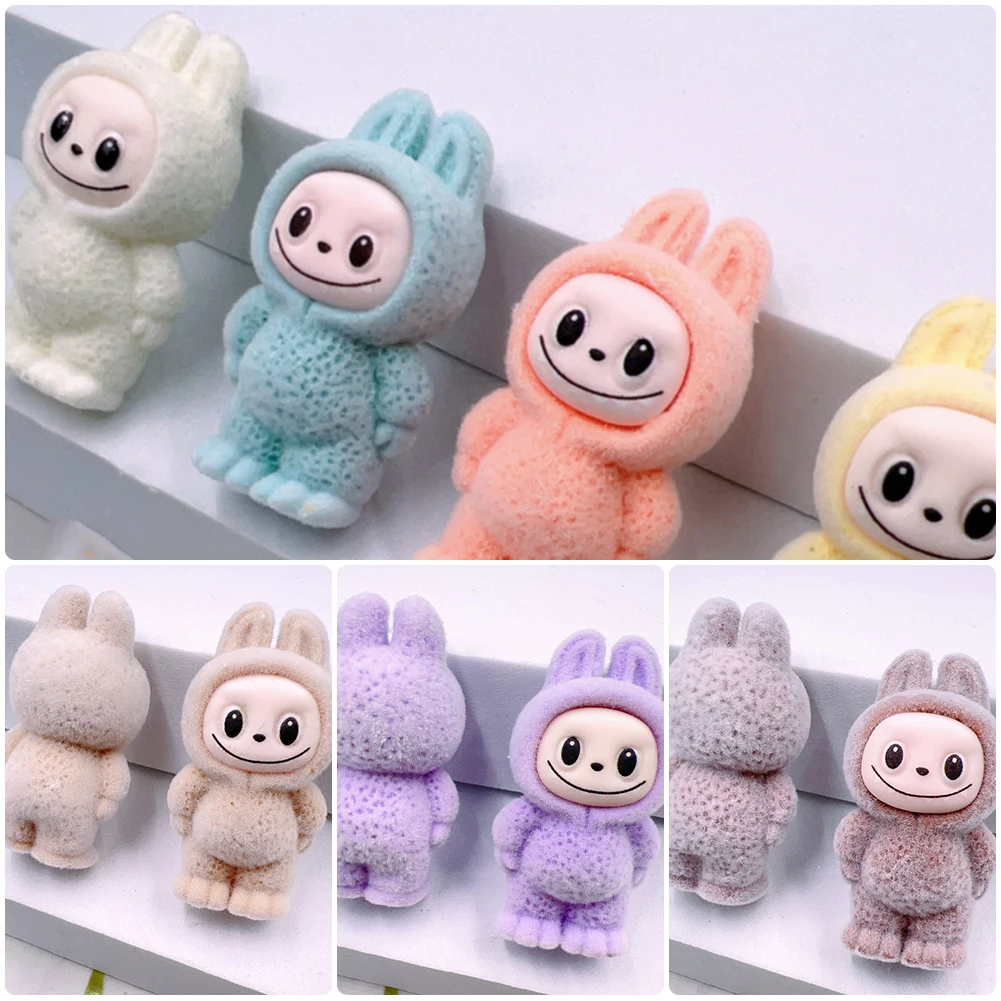 3D Plush Toy Cartoon for Labubu Series Mini Flocking Exquisite Cute Doll Gift Pendant Accessories Decoration Kawaii Toys Gift