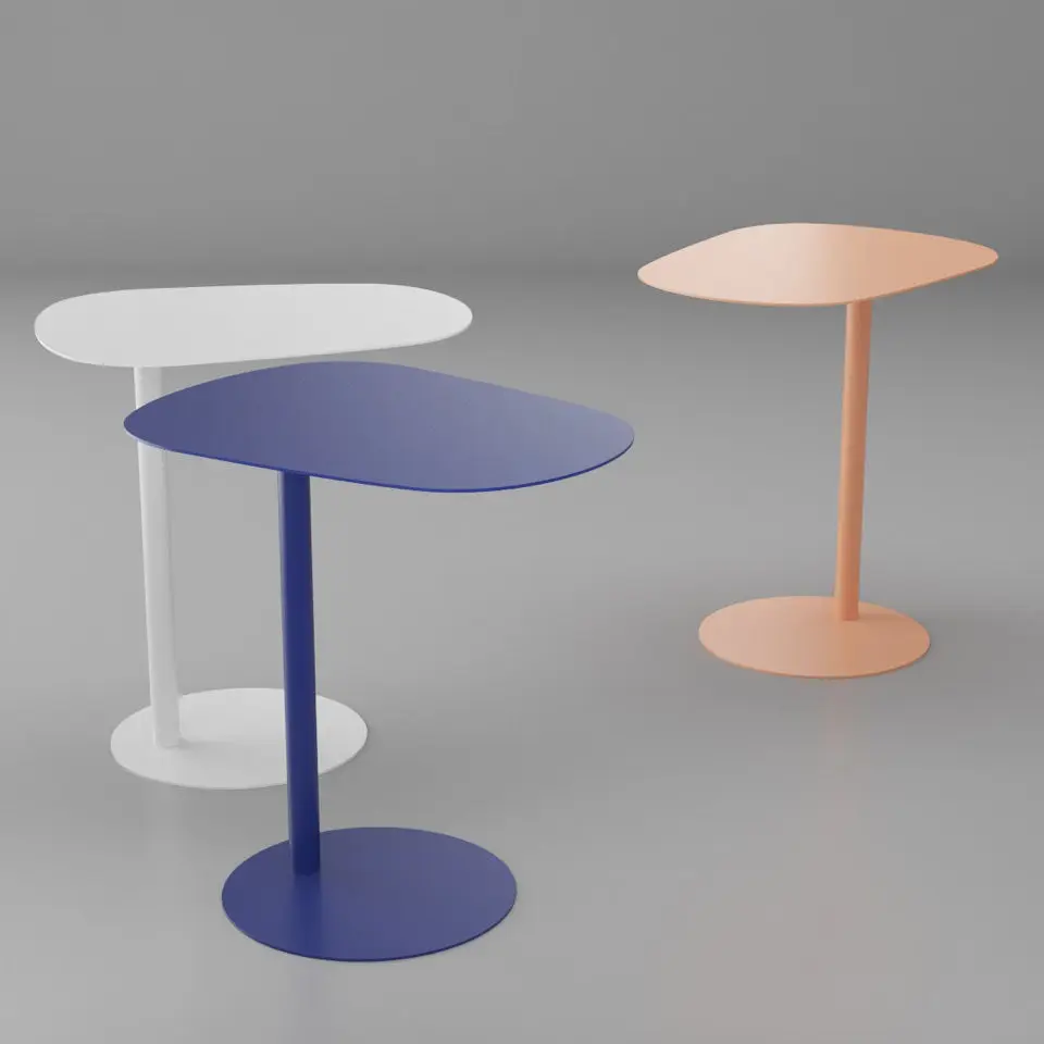 Light Luxury Wrought Iron Sofa Mobile Side Table Bedside Storage Table Creative Small Coffee Table Corner Table Balcony Table