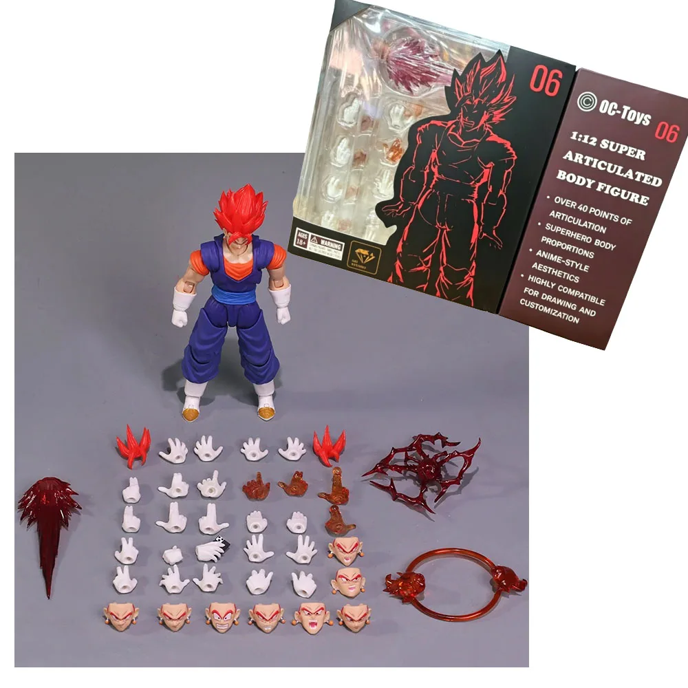 

In Stock Vegeta 06 Dragon Ball Z SHF Super Saiyan God Vegetto YGMW Studio OC Toys Action Figures Collectible Model Toy