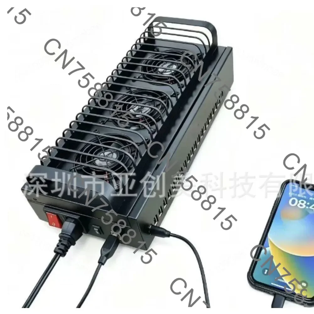 Mobile phone screen projection, agricultural case, chassis, mobile phone farm, 20-port high-power HUB splitter